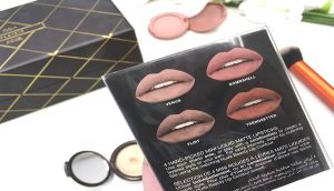 huda beauty lipstick labiales review opiniones bombshell flirt trendsetter venus labial liquido swatches nude 6