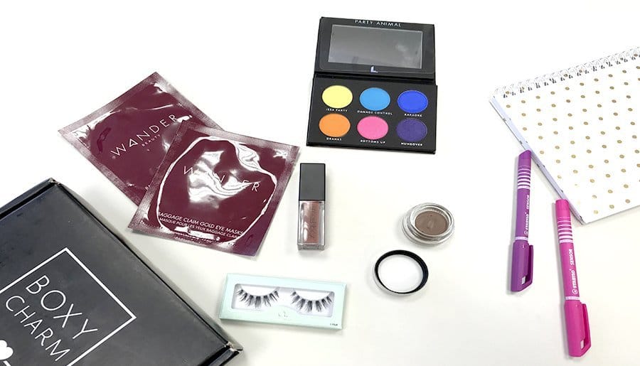 boxycharm agosto 2018 house of lashes laura lee party animal smashbox bang beauty wander beauty 2
