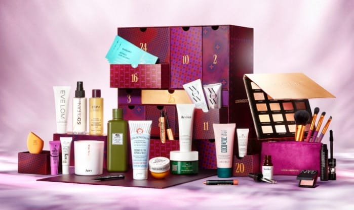 calendario de adviento de belleza2023 calendario de adviento lookfantastic 2023 calendario de adviento maquillaje y cosmética